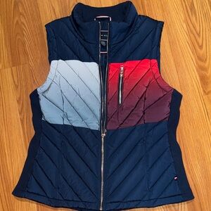 NWOT Tommy Hilfiger Women's Ombre Quilted Puffer Vest